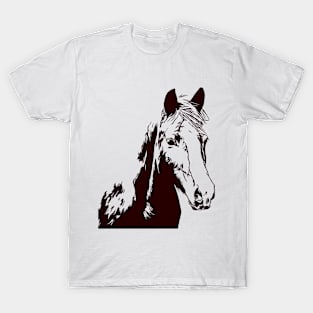 Horse Line Art T-Shirt